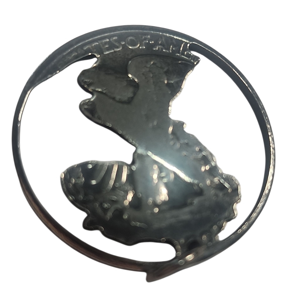 1935 Walking Liberty Half Dollar Coin Pendant. - Picture 4 of 5